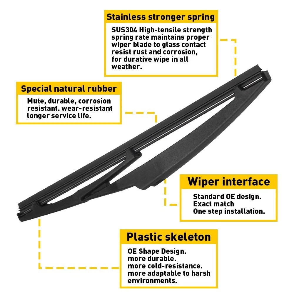 For Toyota Matrix 2003-08 High Quality Rear Windshield Wiper Back Blade ARM EOA 6B93BC-57