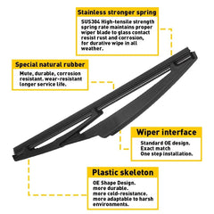 For Toyota Matrix 2003-08 High Quality Rear Windshield Wiper Back Blade ARM EOA 6B93BC-57