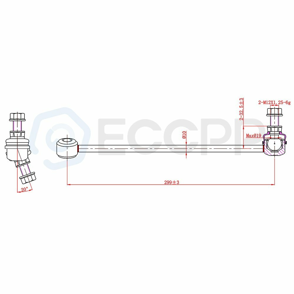 4PCS Front & Rear Stabilizer Sway Bar Links Kit For 2007- 2013 Nissan Altima 6B93BC-57