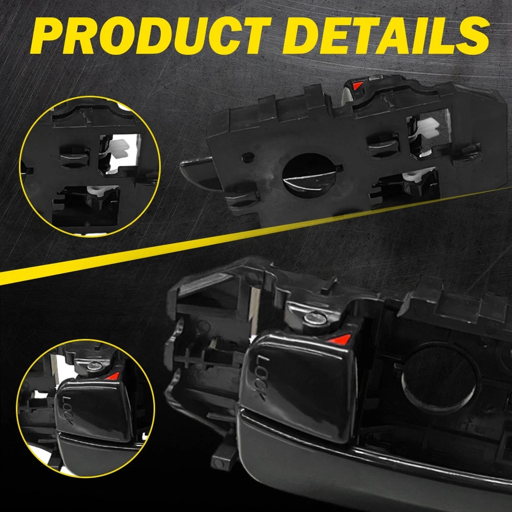 Front Black Interior Inside Door Handle Driver Left LH For 2001-2006 Elantra EOA 6B93BC-57
