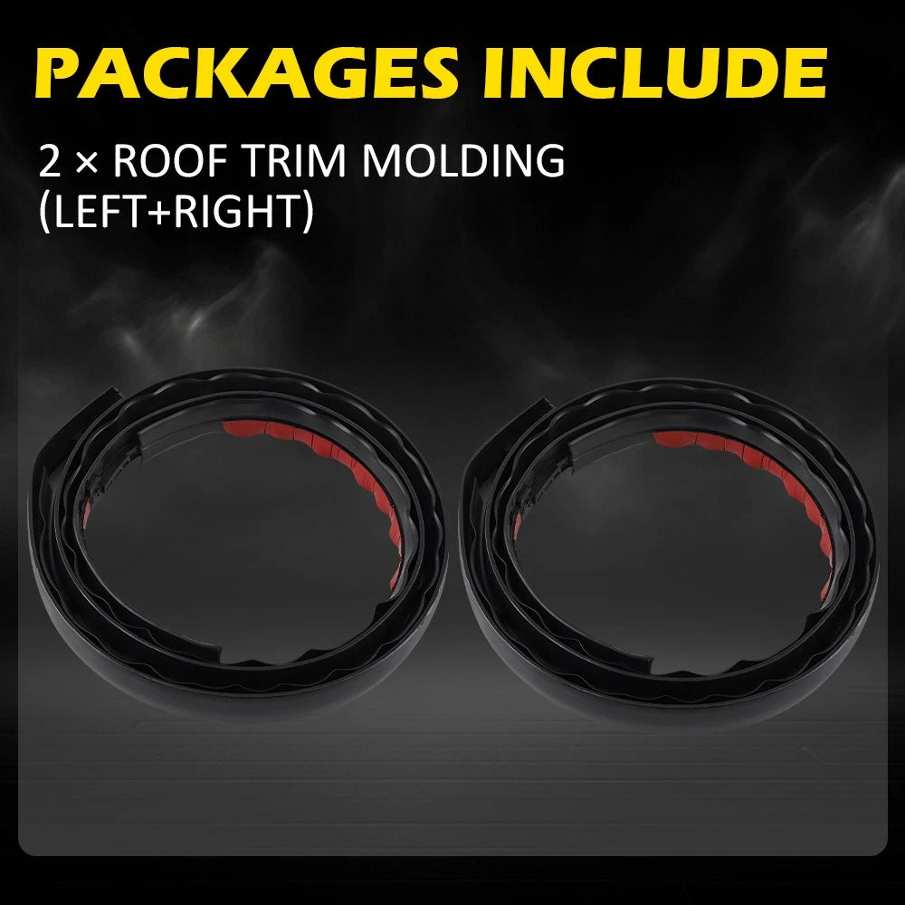 For 2005-2015 Toyota Tacoma Double Cab 2pcs Roof Drip Trim Molding Left Right EA 6B93BC-57