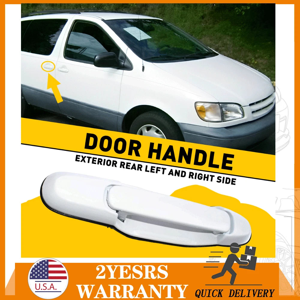 Rear Left Right Sliding Door for Handle 1998-2003 Toyota Sienna 040 White EOA 6B93BC-57