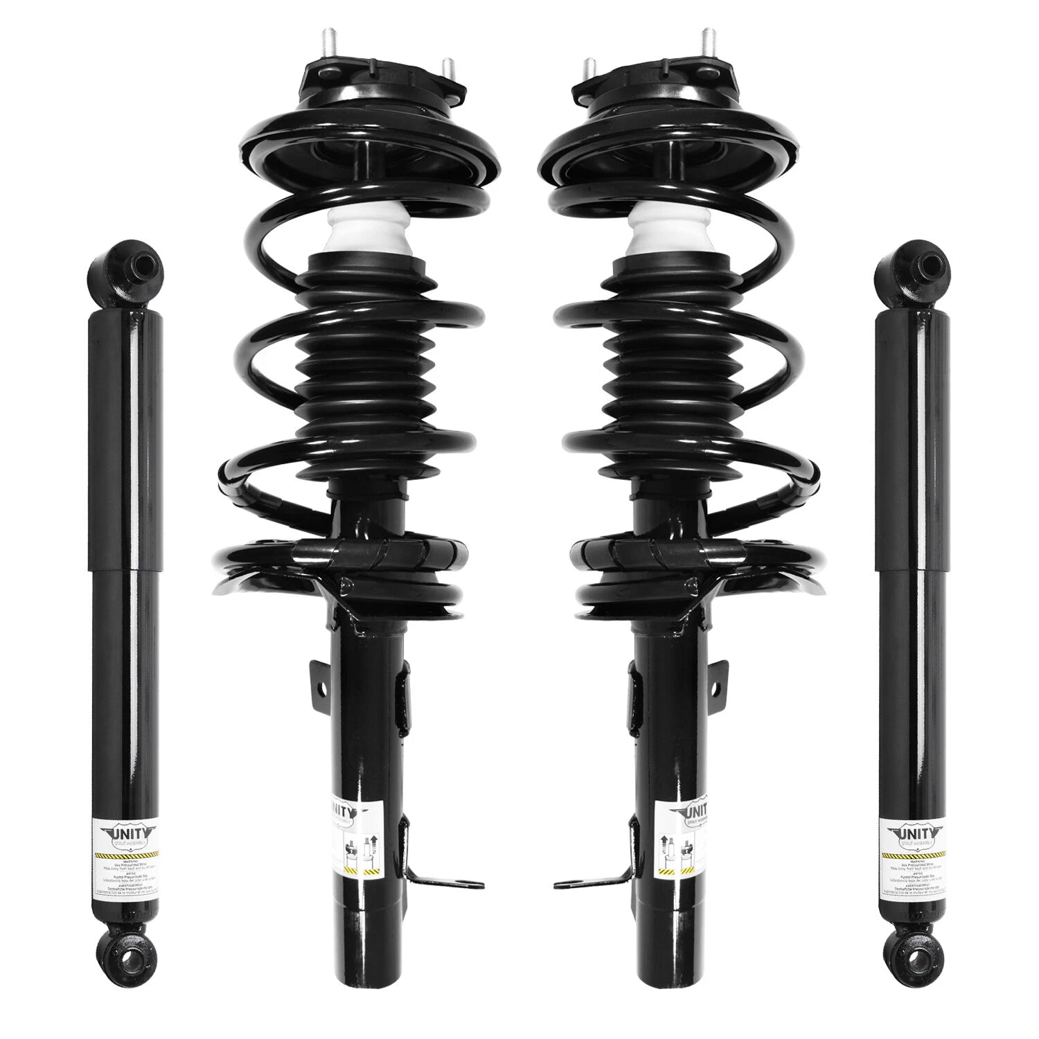 Front & Rear Complete Strut Assembly Shock Kit for 2000-2005 Ford Focus 6B93BC-57