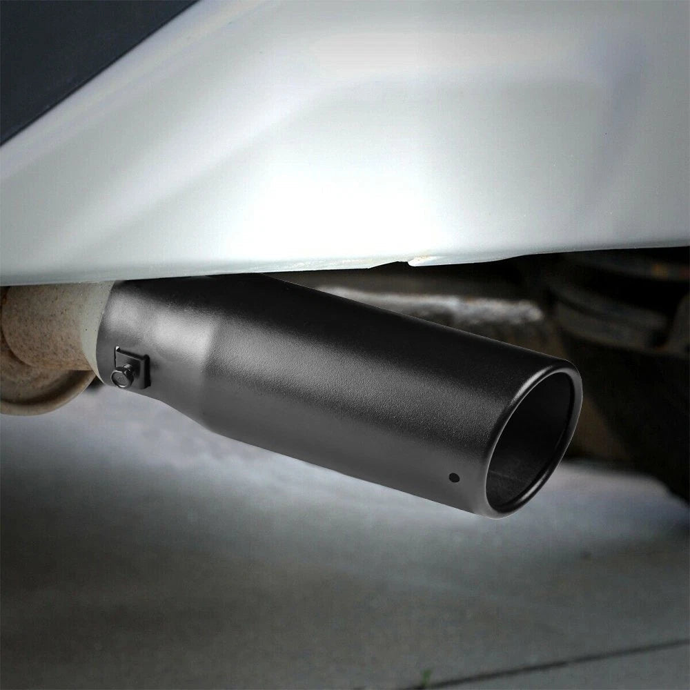 Car Exhaust Tip Muffler Pipe Tail Coating Stainless Steel Fit Black 1.4"-2.5" 6B93BC-57