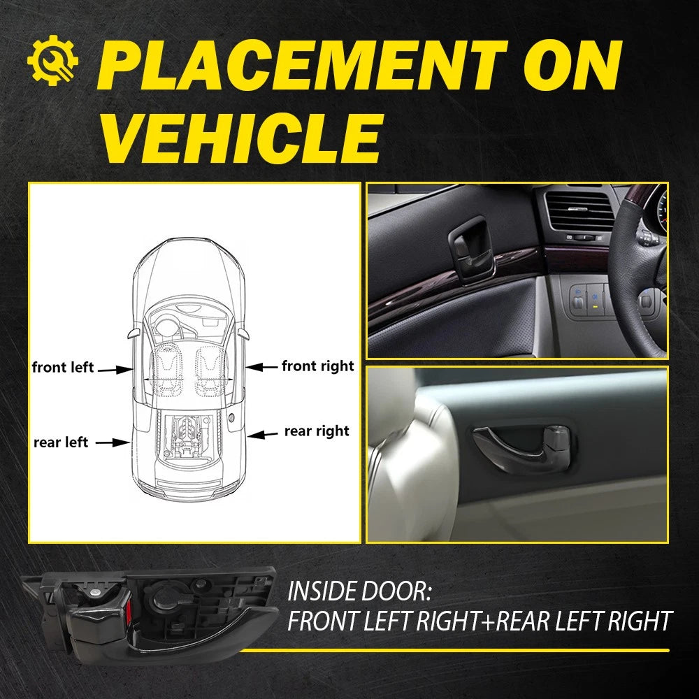 Set of 4 Front Rear Left Right Inner Door Handle For Hyundai Sonata 2008-2010 EA 6B93BC-57