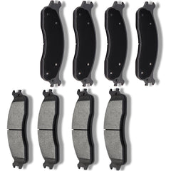 Front Rear Brake Metallic Pads For Dodge Ram 1500 2006-2008 2500 3500 2003-2008 6B93BC-57