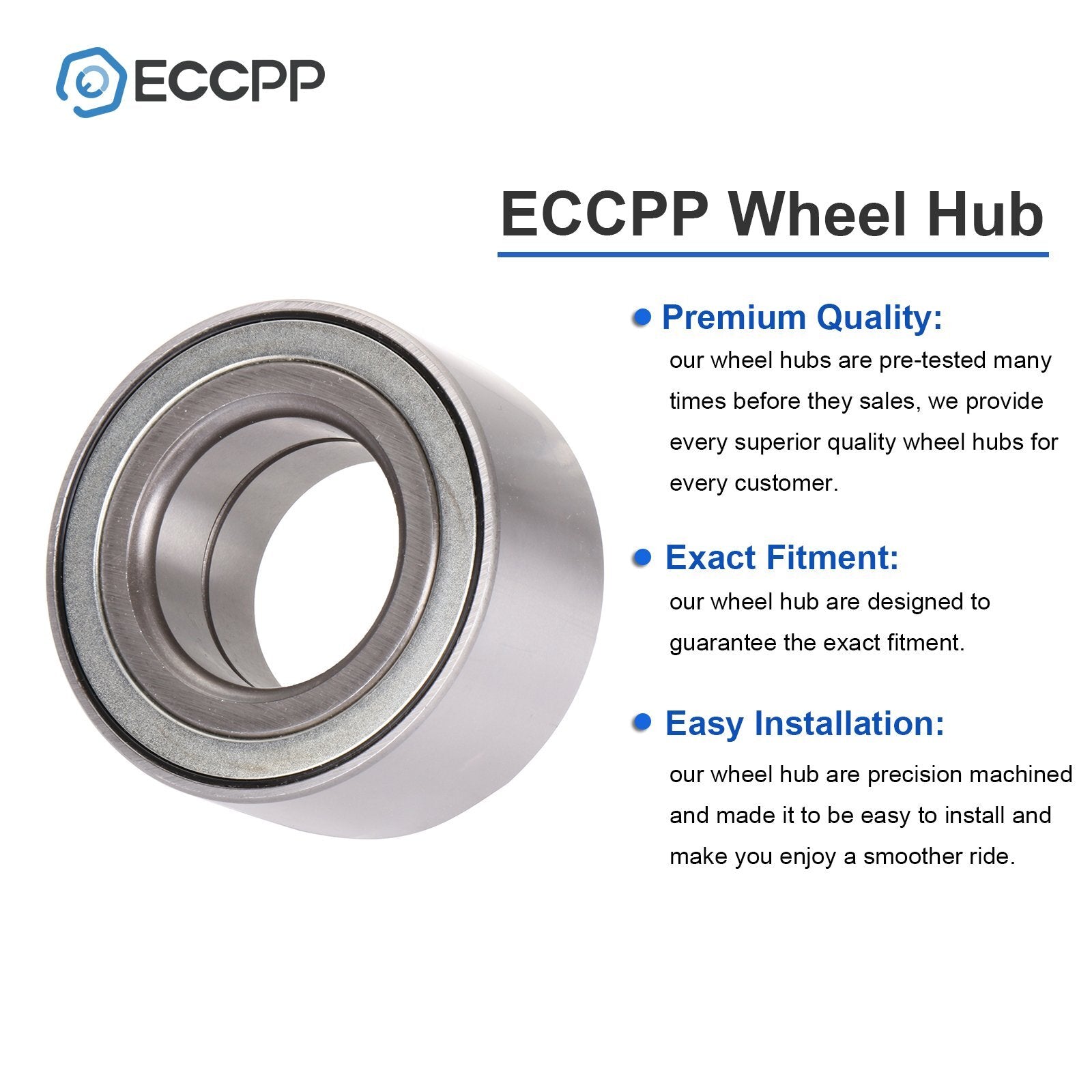 2Pcs Wheel Bearing Front For Jeep Compass Patriot Mitsubishi Outlander 2007-2017 MITSUBISHI