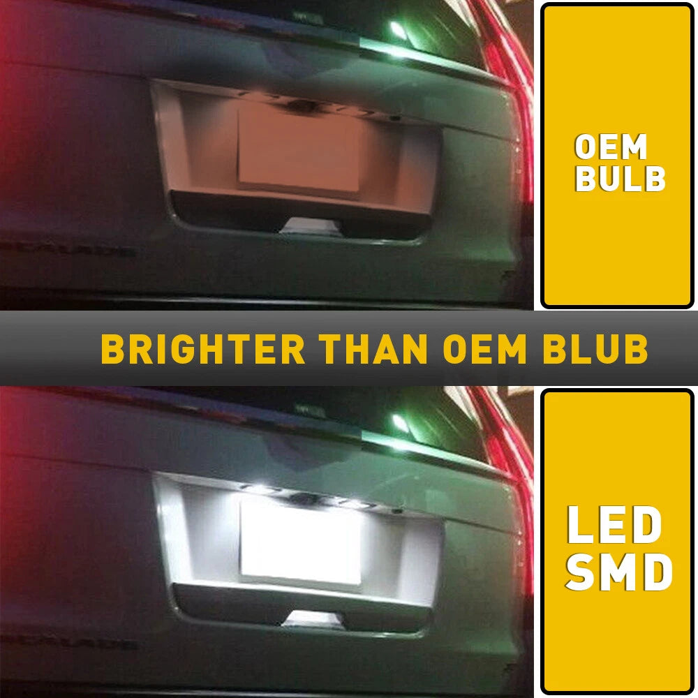 For 2015-2020 Cadillac Escalade Escalade ESV White LED License Plate Light EOA 6B93BC-57