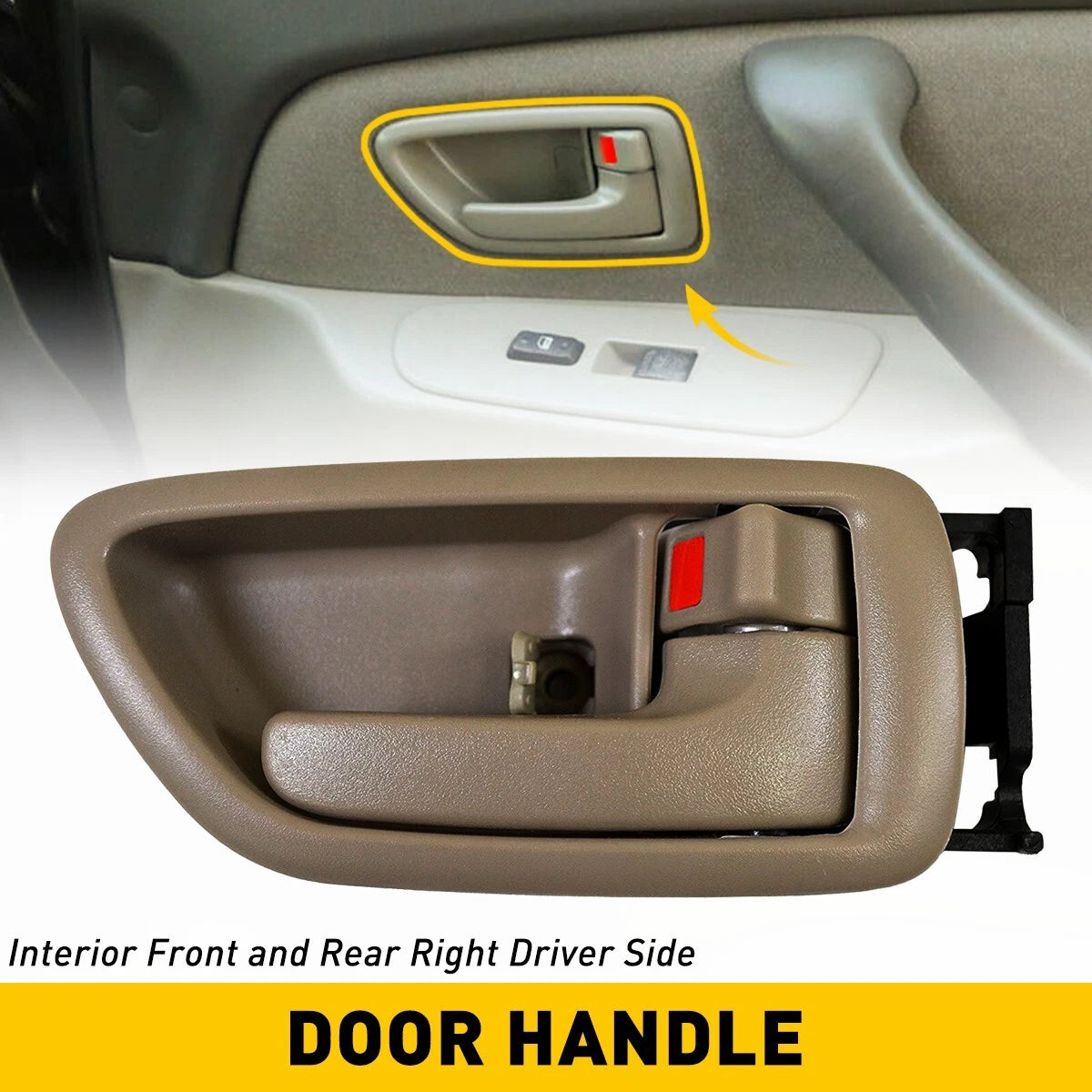 Interior Door Handle Fit Toyota Sequoia 2001-2007 Front / Rear Right / Left Set 6B93BC-57