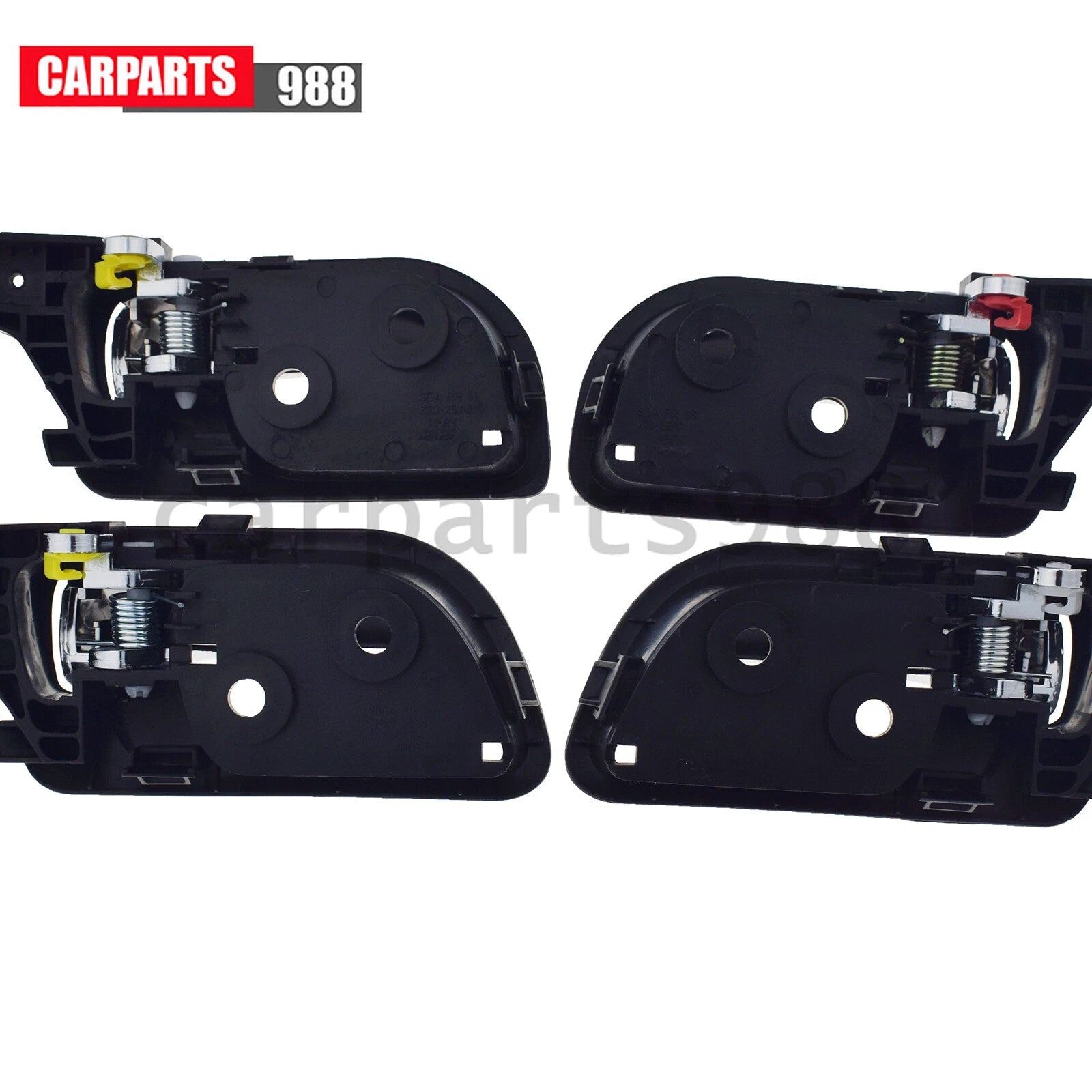4Pcs Interior Door Handle For 2003-2007 Honda Accord 72120SDAA02ZC 72160SDAA02ZC 6B93BC-57