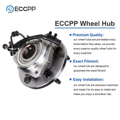 2 Pcs Wheel Hub Bearings Front For 2007-2016 Jeep Wrangler w/ 4-Wheel ABS Models 6B93BC-57