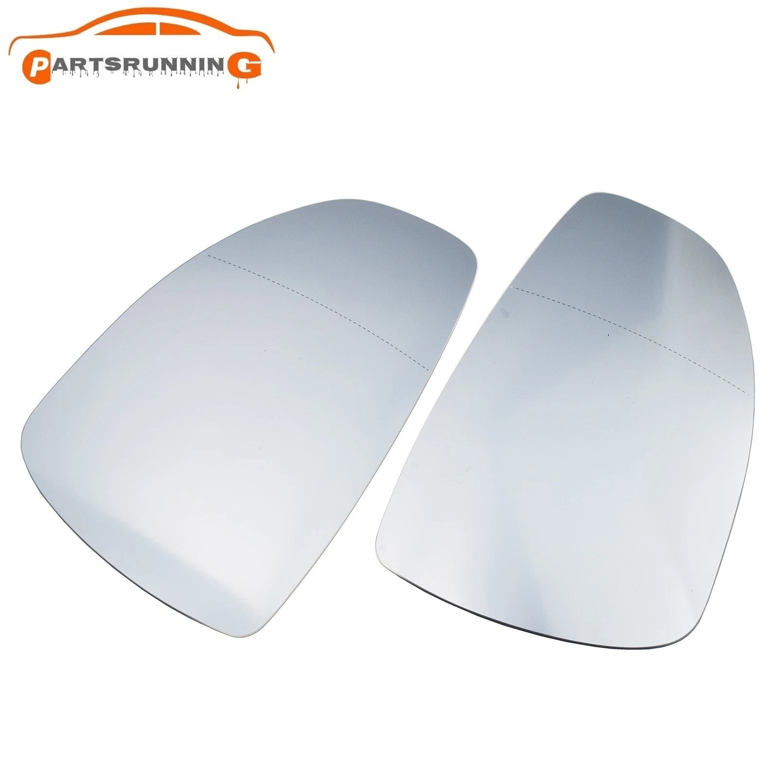 Pair Rearview Mirror Glass Heated for AUDI R8 2007-2015 TT 2006-2014 8J0857535D 6B93BC-57