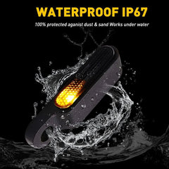 Motorcycle LED Turn Signals Amber Blinker Running Light For Yamaha Chopper EOA 6B93BC-57