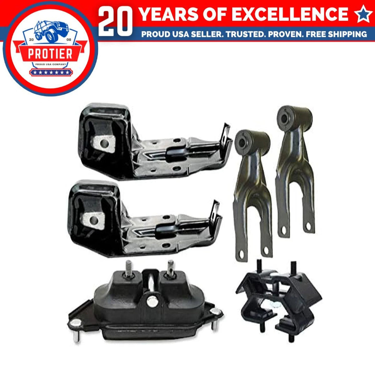 Fits 2000-2005 Chevrolet Impala 3.4L Engine Motor & Trans Mount Set 6pcs 6B93BC-57