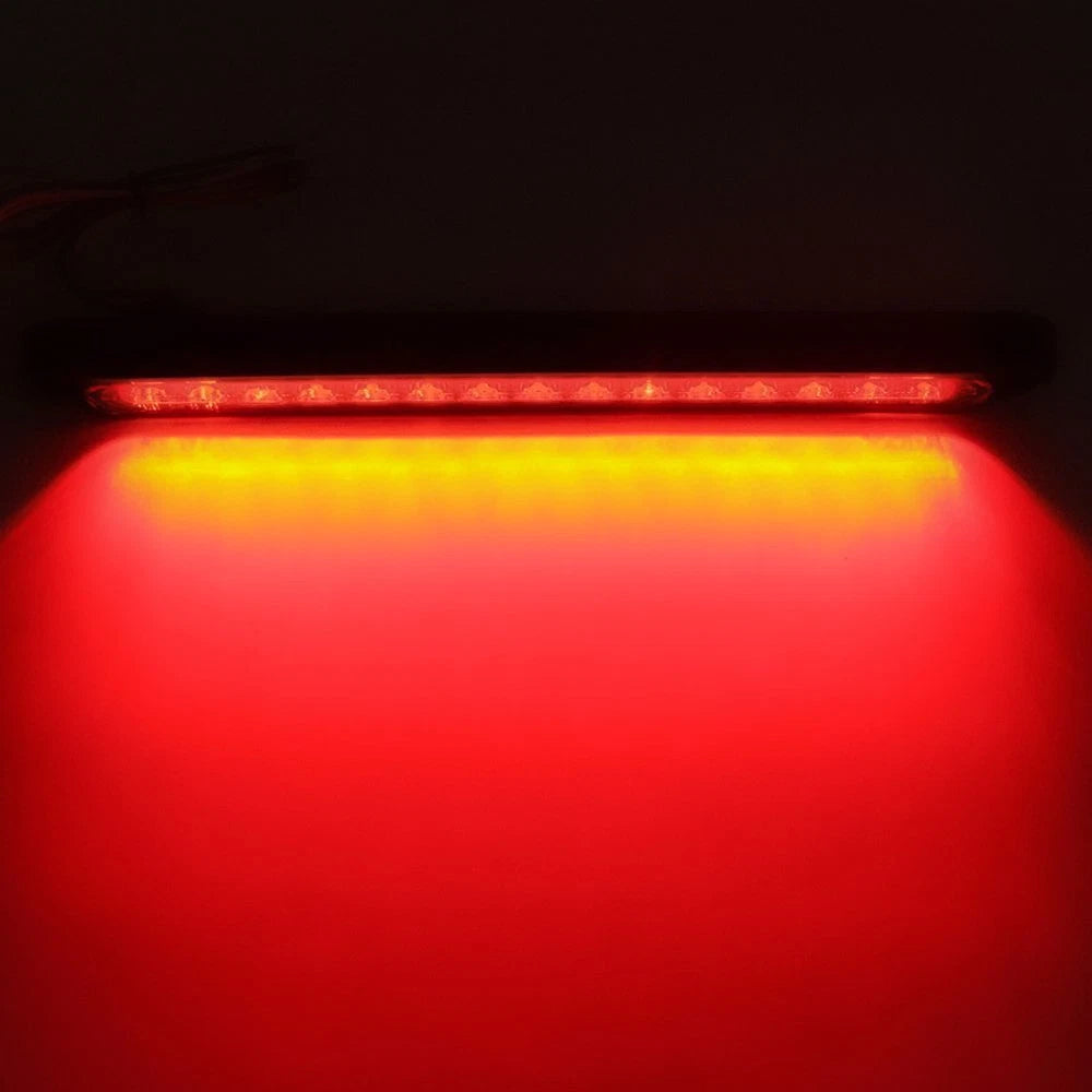 Universal 15-LED 3rd Brake Light Car Rear Window High Mount Red Stop Tail Lamp E 6B93BC-57