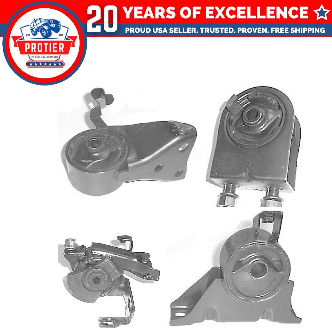 Motor & Trans Mount 4PCS Set Fit 2002-2003 Mazda Protege5 2.0L for Manual Trans 6B93BC-57