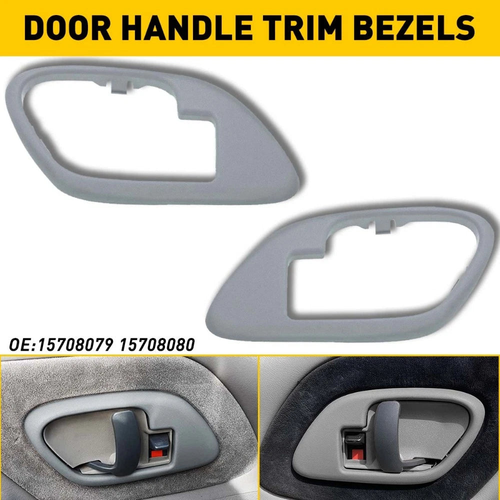 Inside Interior Door Handle Bezels Trim Gray for 95-98 C1500 Sierra Special EOA 6B93BC-57