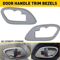 Inside Interior Door Handle Bezels Trim Gray for 95-98 C1500 Sierra Special EOA 6B93BC-57