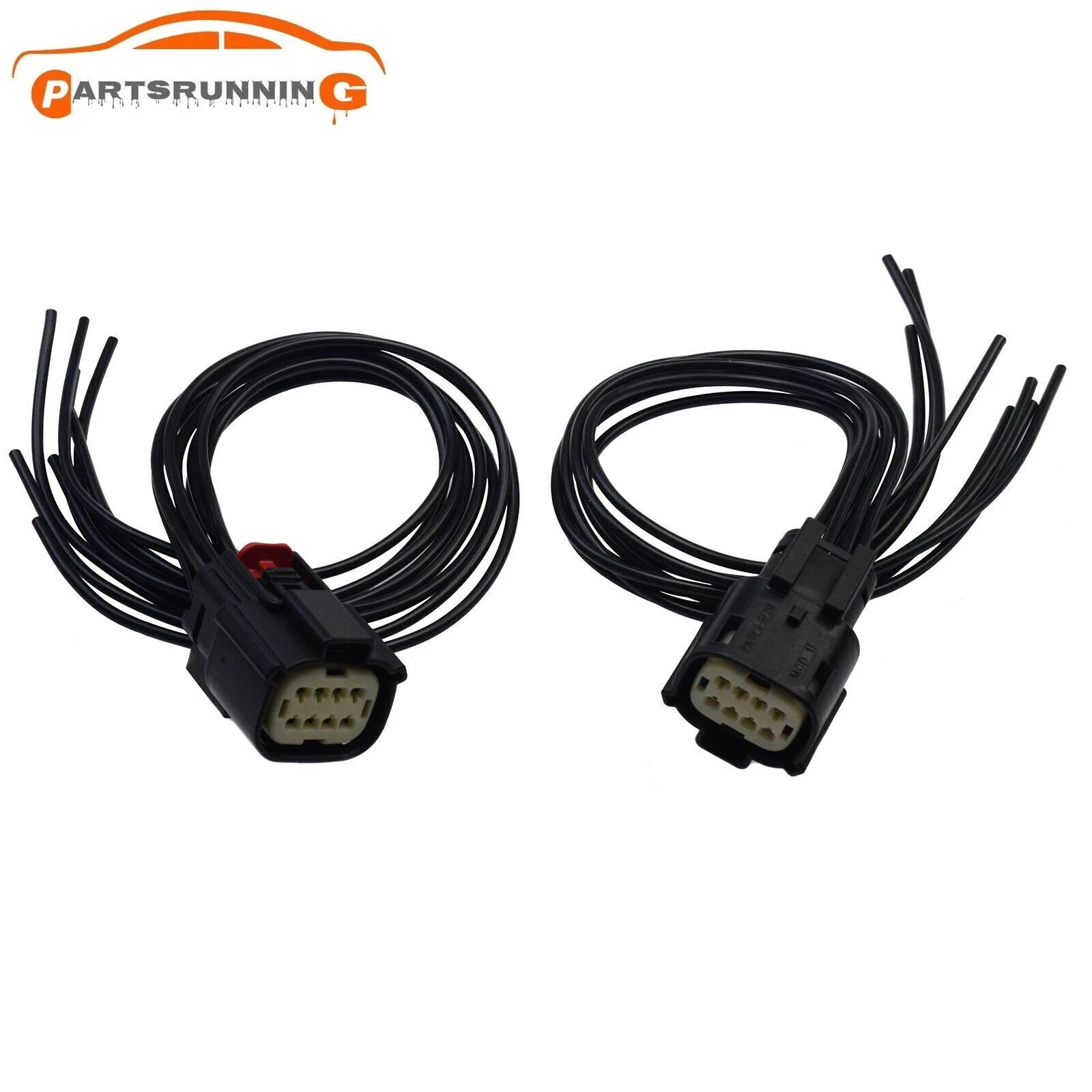 For 2016-2018 Chevrolet Camaro 2PCS Headlight Connector Pigtail 6-pin Wire 8-way 6B93BC-57