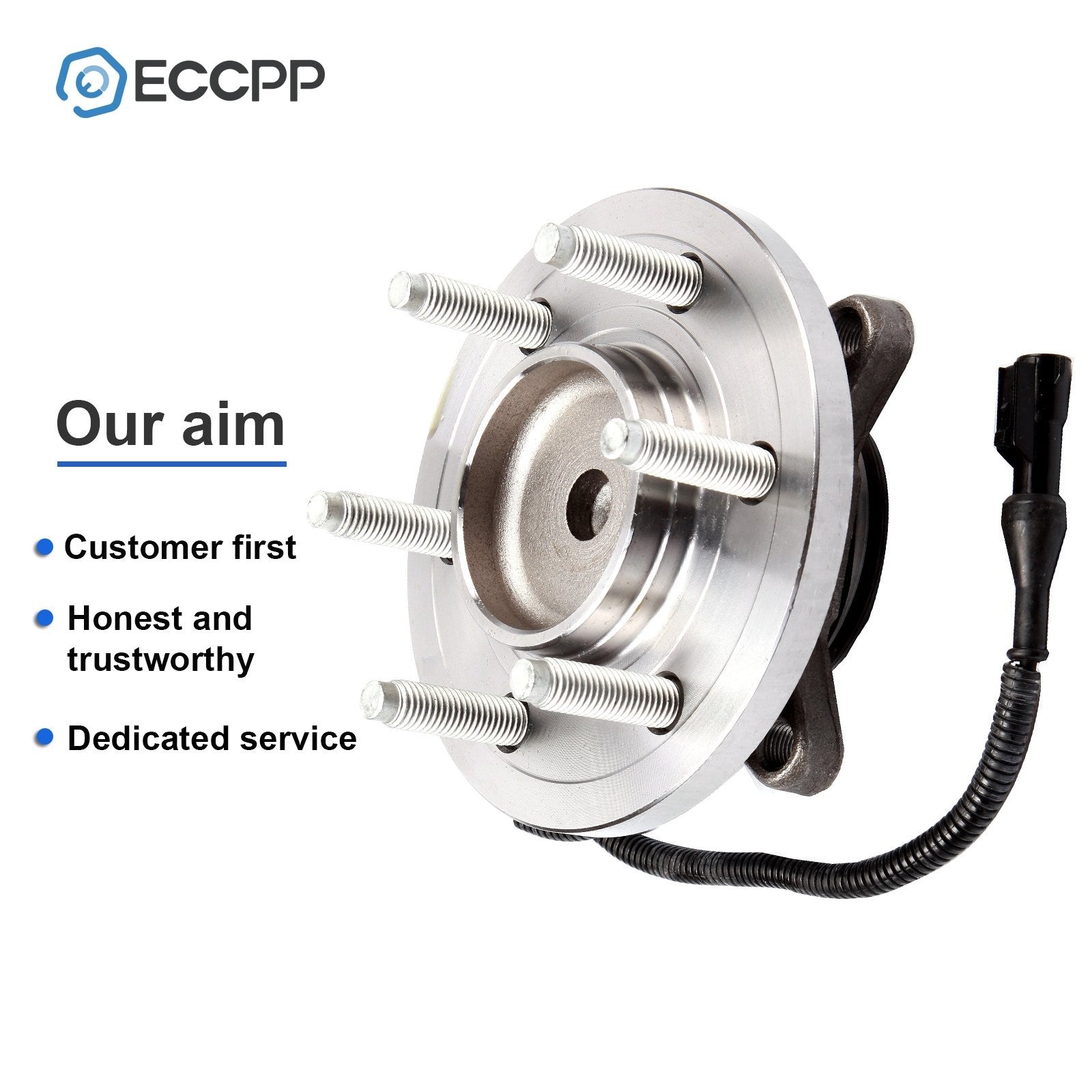 1Pc Wheel Hub Bearing Assembly Front For 2009 2010 Ford F-150 6 Lug RWD Only 6B93BC-57