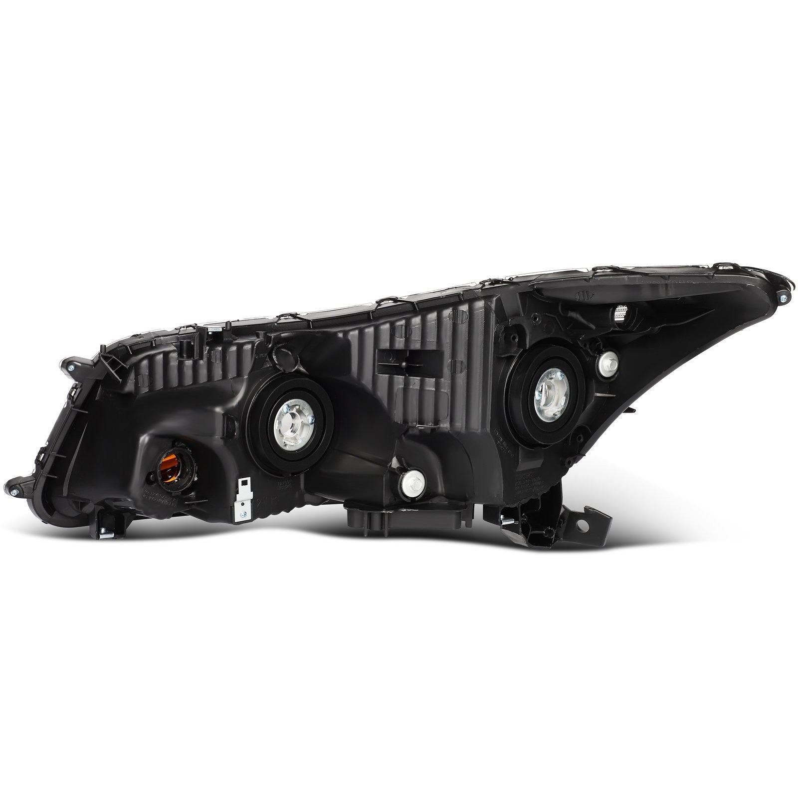 Pair Kit Headlights Assembly For 2008-2012 Honda Accord 2.4L 3.5L Black Amber 6B93BC-57
