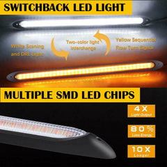 11" Sequential LED DRL Strip Headlight Light Daytime Running Signal Lamp 2pcs EA 6B93BC-57