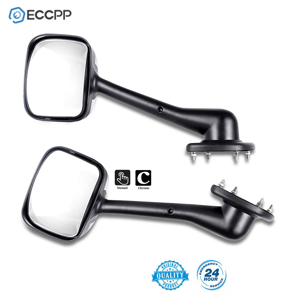 For 2008-2016 Freightliner Cascadia Chrome Hood Mirrors Pair Left+Right Side 6B93BC-57