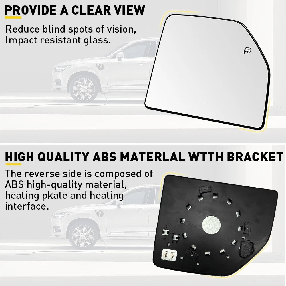 For 2015-2022 F150 250 350 450 550 Mirror Tow Glass Upper Heated Passenger EOA 6B93BC-57