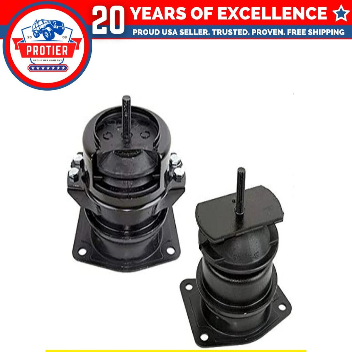 Front & Rear Engine Motor Mount Set 2PCS for 2000 - 2003 Acura TL 3.2L 6B93BC-57