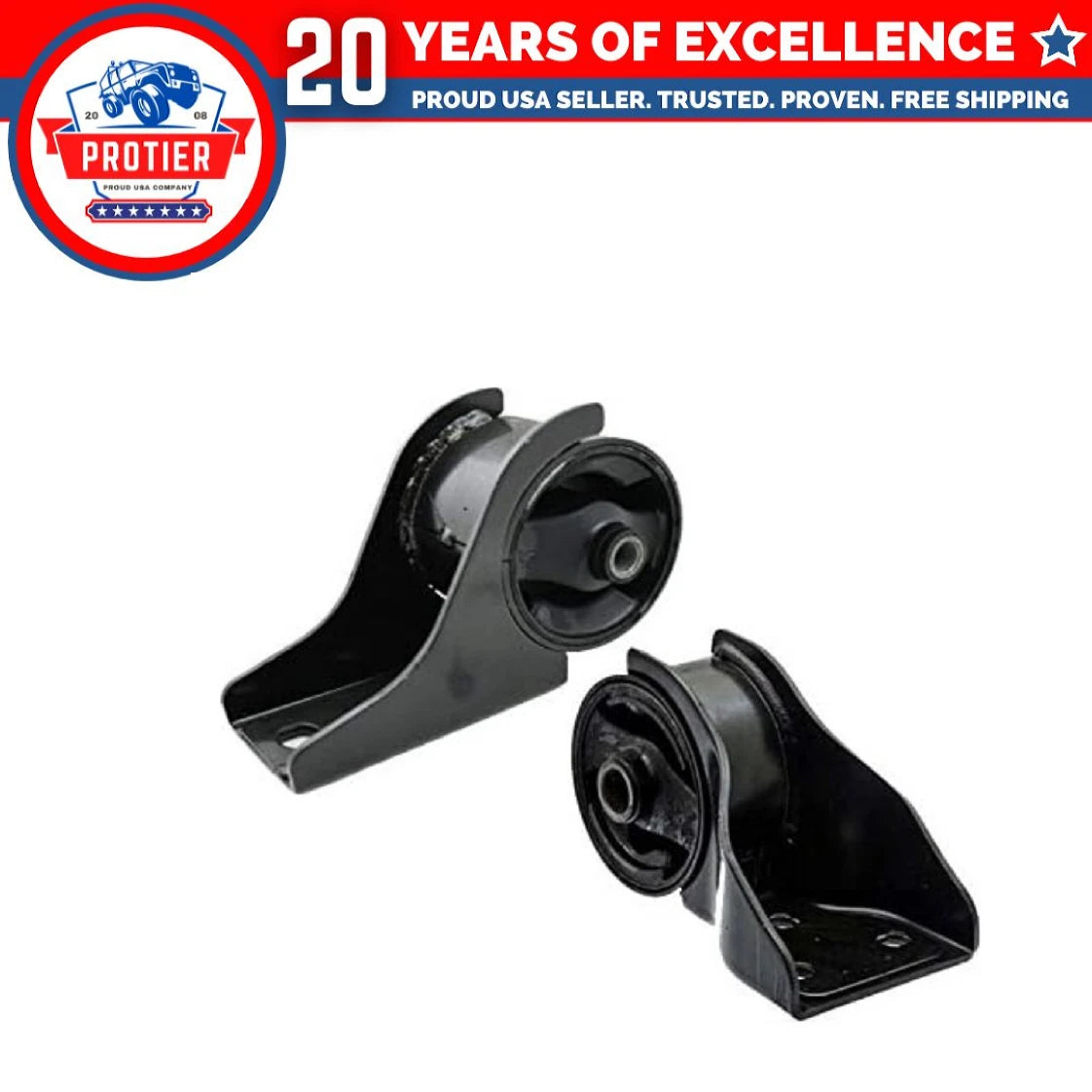 Front & Rear Engine Motor Mount 2PCS for 2002 - 2005 Kia Sedona 3.5L Replaces 6B93BC-57
