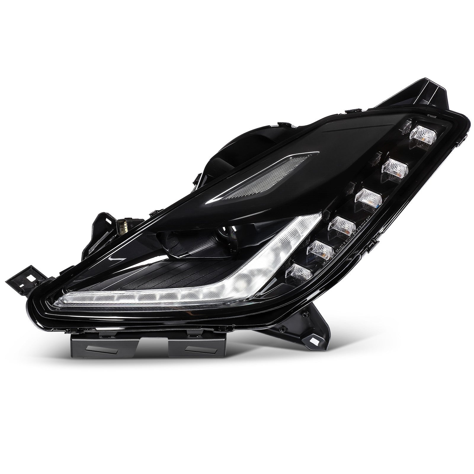 Left Side LED Headlight Assembly For 2014-2019 Chevrolet Corvette 6.2L Black 6B93BC-57
