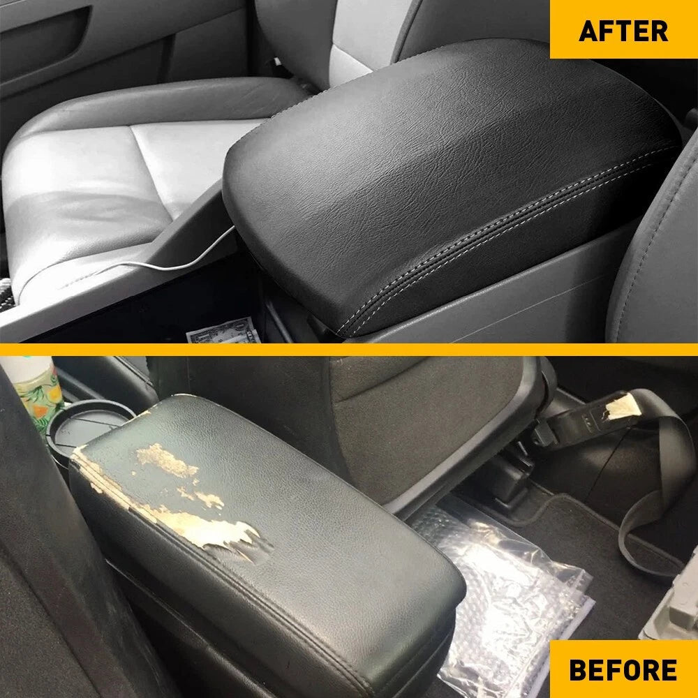 1X Console Lid Armrest Leather Black For 2009-2015 Honda Pilot Car Replace Parts 6B93BC-57