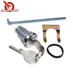 For Buick GM Chrome Trunk/Deck/Boot Lock Key Cylinder W/ 2 Keys 605533,TL1575 6B93BC-57