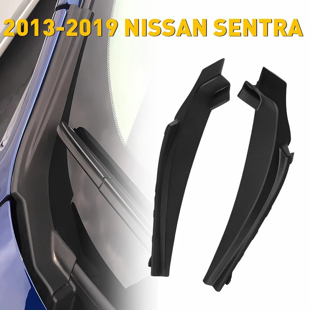 For 2013-19 Nissan Sentra Front Windshield Wiper Side Cowl Extension Cover Trim 6B93BC-57