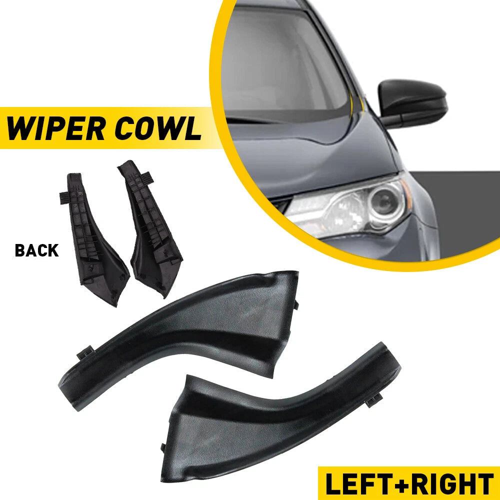 2x Fender to Cowl Hood Side Seal Left Right & 53867-0R030 For Toyota Rav4 13-19 6B93BC-57