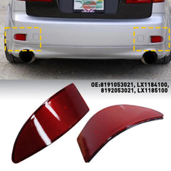 Pair Left+Right Rear Bumper Reflector Light Lamp For Lexus IS250 IS350 06-13 EOA 6B93BC-57