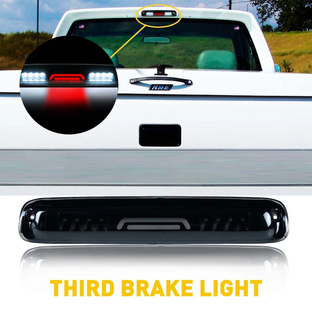 For 99-07 Chevy Silverado GMC Sierra Smoke Lens LED 3RD Brake Light + Cargo Lamp 6B93BC-57