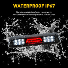 FITS 2007-2010 FORD EXPLORER SPORT TRAC LED THIRD BRAKE LIGHT CARGO LAMP BLACK A 6B93BC-57