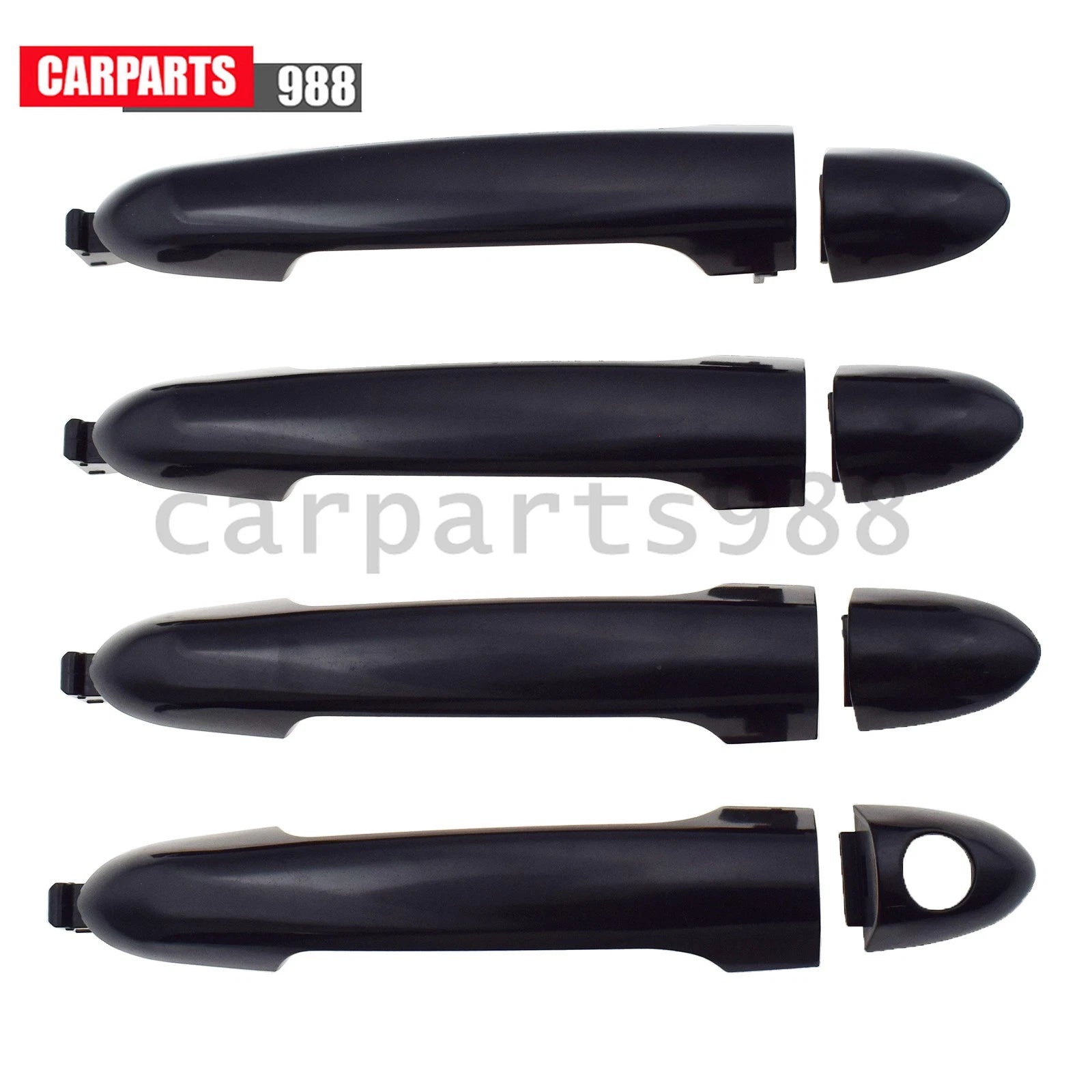 Black Exterior Door Handle Front Rear LH RH for Kia Rio 2012-2017 82651-1W010 6B93BC-57