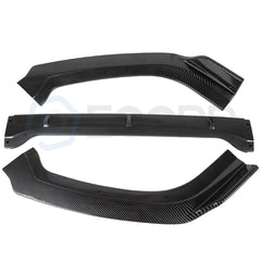 For 19-20 Nissan Altima 3PC Carbon Look Front Bumper Lip Spoiler Splitter