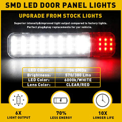LED Door Courtesy Lights For 1995-2007 Chevy C/K Silverado Tahoe GMC Sierra EOA 6B93BC-57
