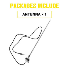 Car Vintage Style 3 Section Flexible AM/FM Radio Antenna Support Round Base EOA 6B93BC-57