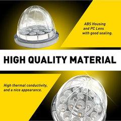 2X Glass Watermelon Lights Side Marker Turn Signal Lamp Clear Amber Purple 12V A 6B93BC-57