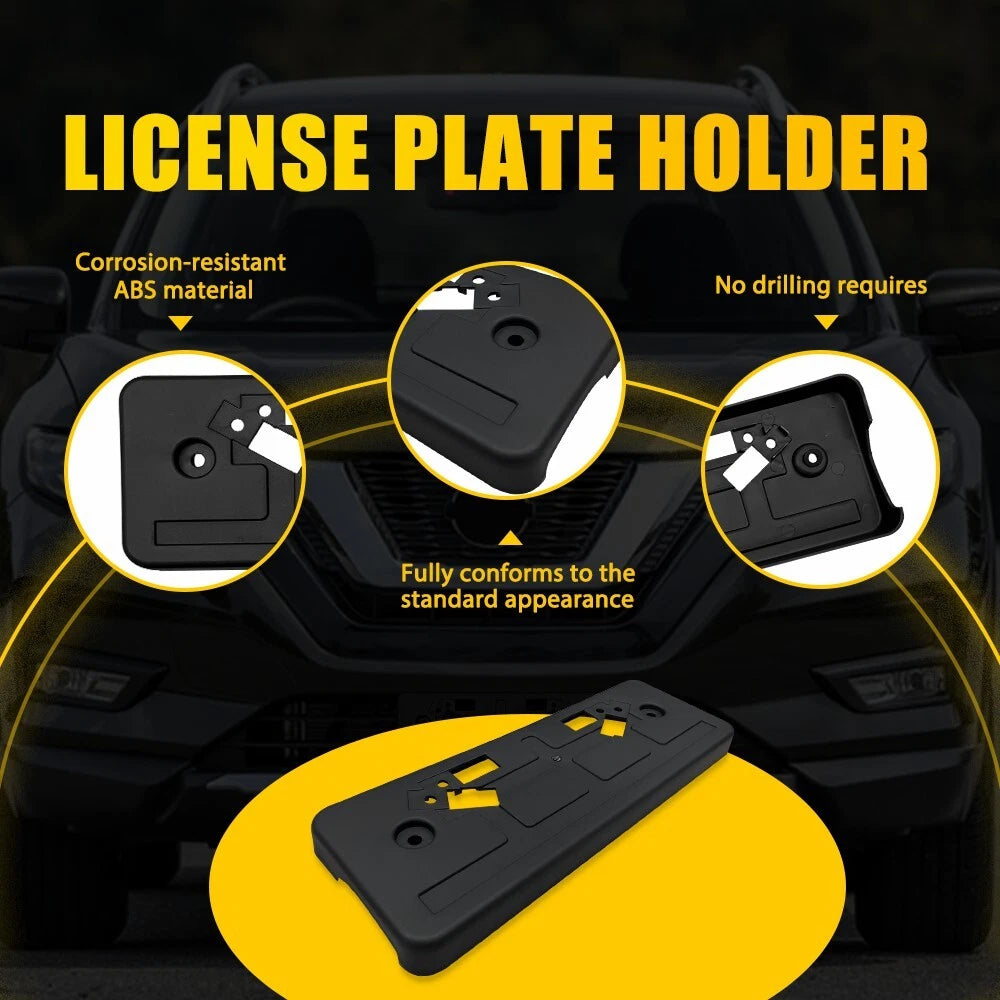 For 17-20 Nissan Rogue Front License Tag Plate Frame Bracket Holder Replacement 6B93BC-57