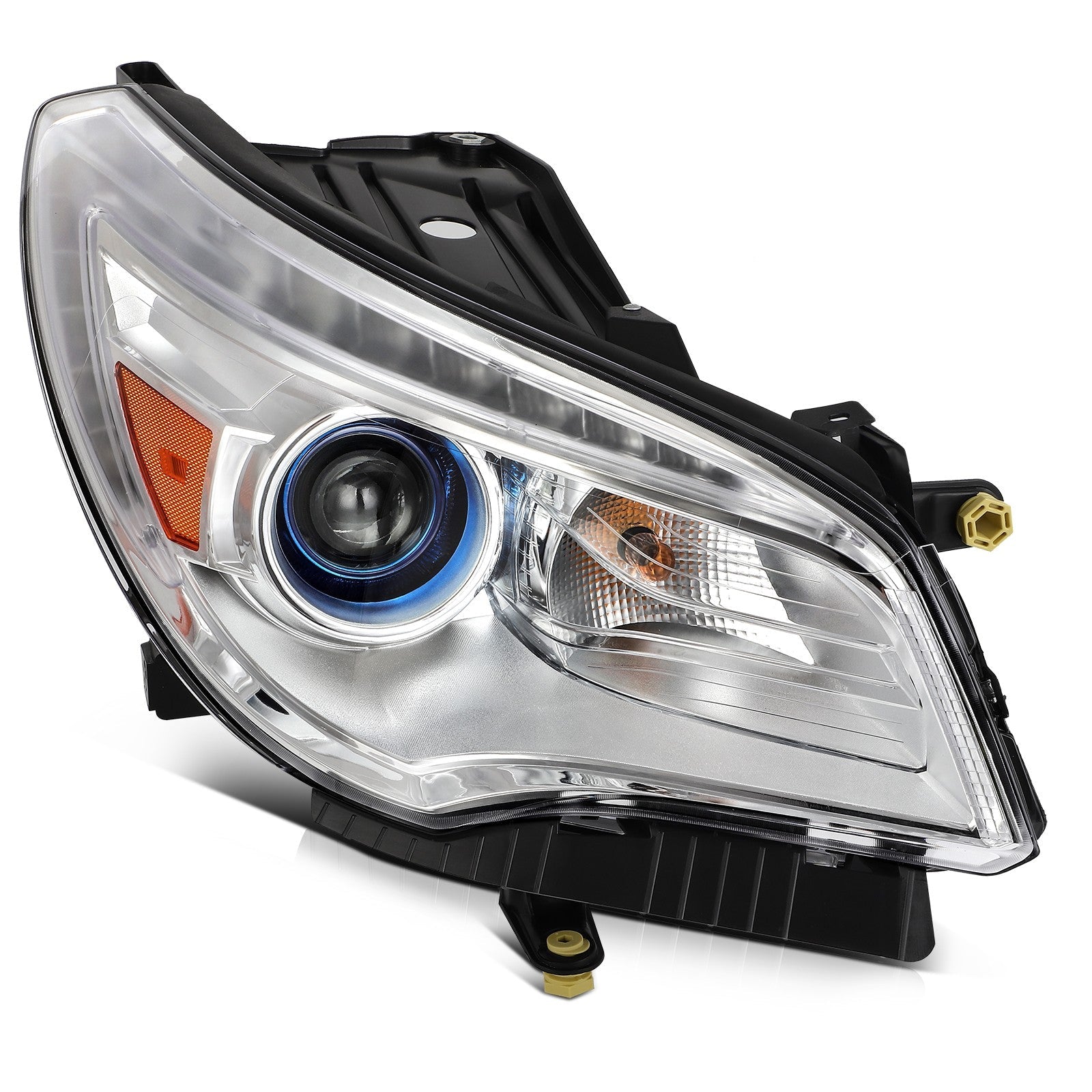 ECCPP Headlights Assembly For Buick Enclave 3.6L 2013-2017 Pair Kit Chrome Amber 6B93BC-57
