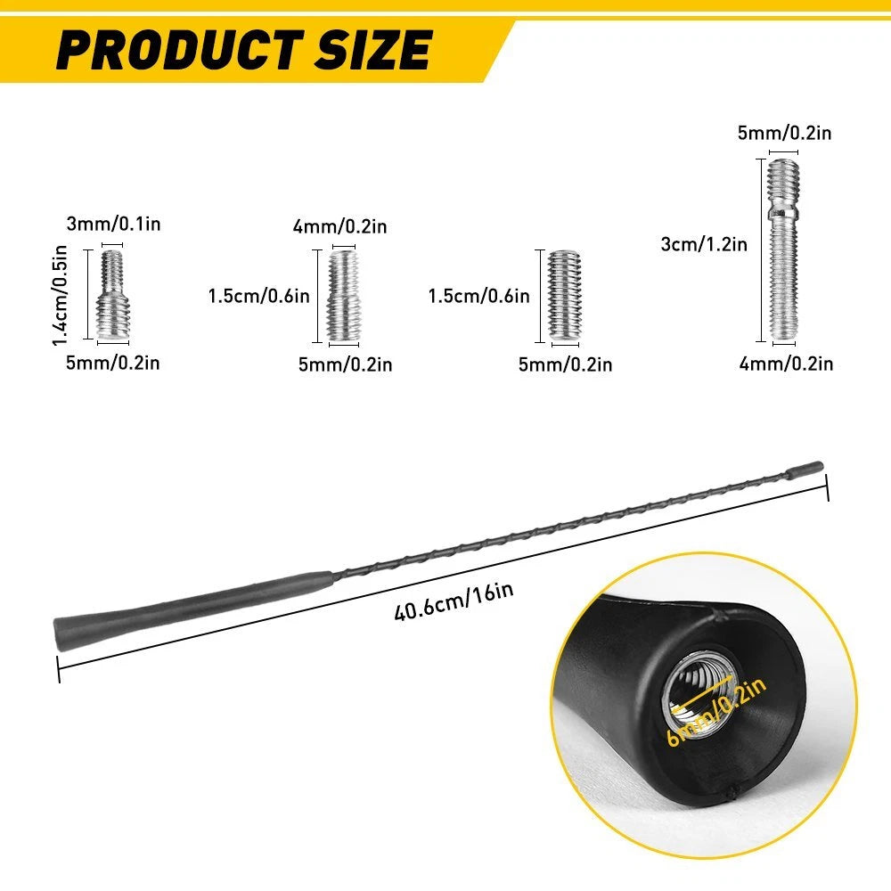16" ANTENNA MAST for FORD EXPLORER & EXPLORER Sport Trac 1991 - 2010 6B93BC-57