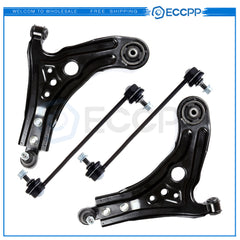 4X Front Lower Control Arms Sway Bars For 2004-11 Pontiac G3 & Chevrolet Aveo 5