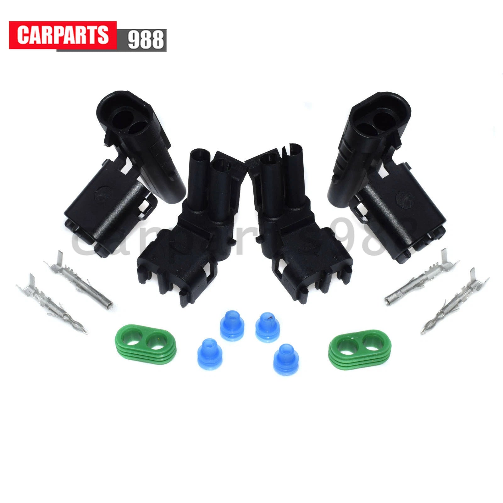 Set of 2 12015792 2 Way Weather Pack Series Male & Female Connector Harness Kit 6B93BC-57
