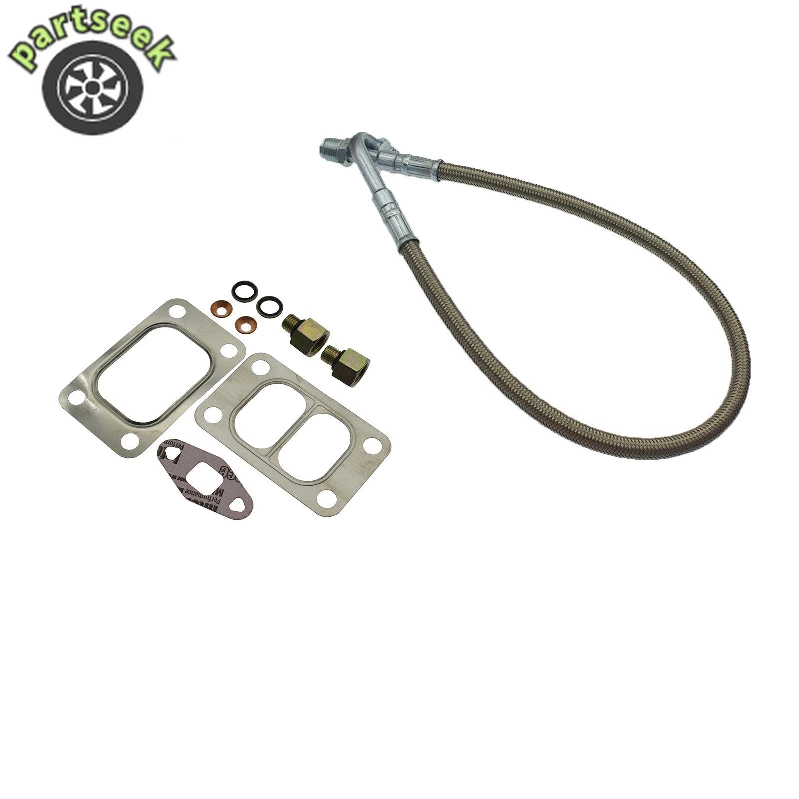 Turbo Oil Feed Line Tube W/ Connectors For Dodge Ram 5.9L For Cummins 12V 89-98 6B93BC-57