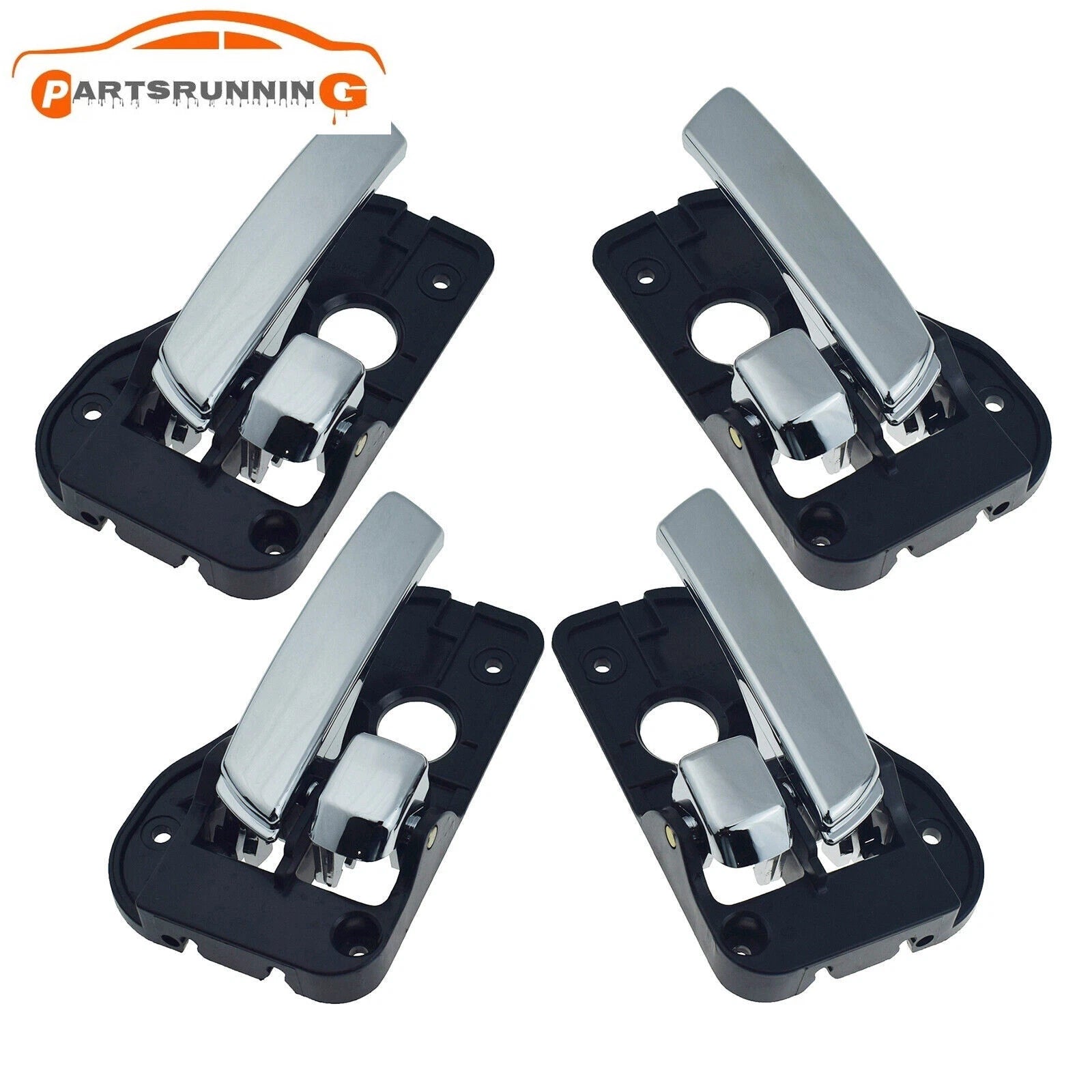4PCS Front Rear Left Right Interior Door Handle Chrome for Kia Rondo 2007-2012 6B93BC-57